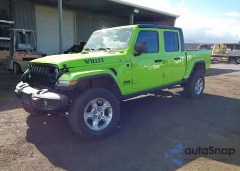 2021 Jeep Gladiator Willys 4X4 из США, поврежденный, VIN 1C6HJTAG9ML619155